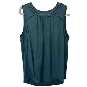 1X 41 Hawthorn Green Woman Blouse Sleeveless Round Neck Made In The Philipines